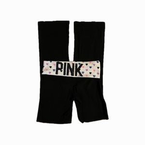 rare y2k VS PINK fold over flared yoga pants